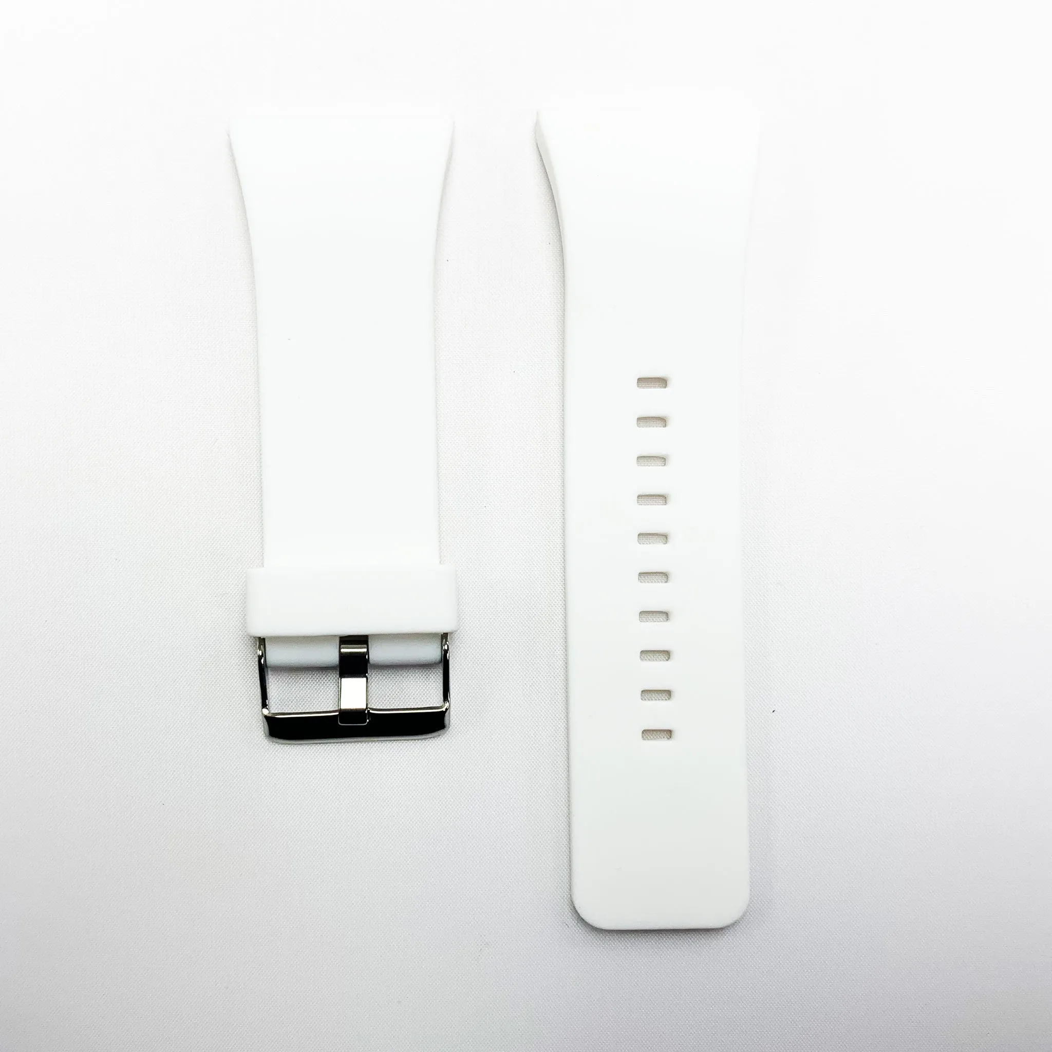 30 MM Silicone Special Watch Band White Color Quick Release Regular Size Big Watch Strap