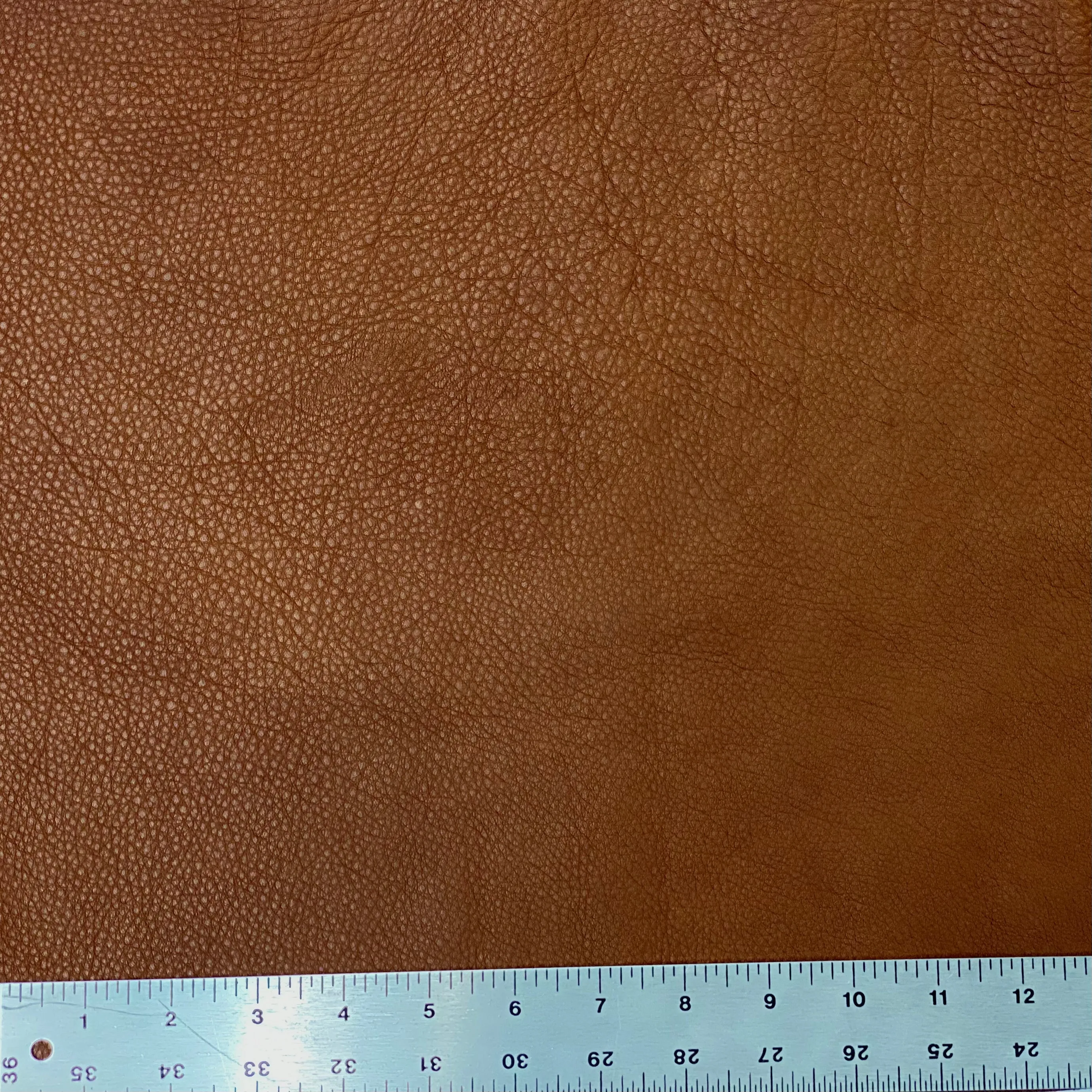 4oz (1.6mm) Pebble Cow Leather - Sienna (per square foot)