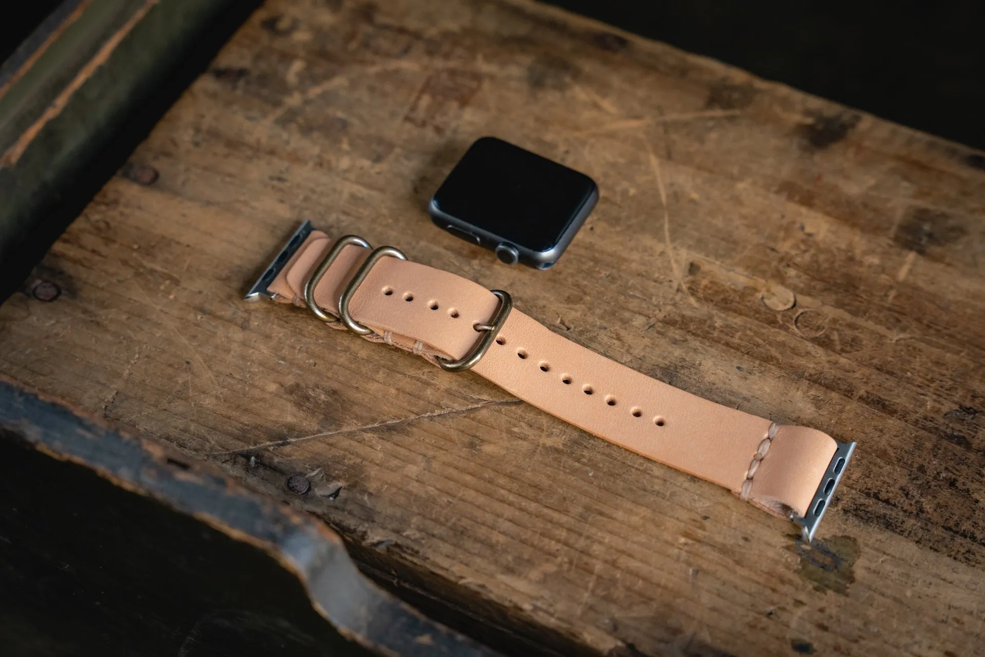 Apple Watch Leather Strap Natural