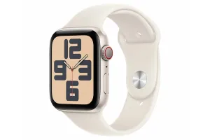 Apple Watch SE GPS   Cellular | 44mm | Starlight Aluminium Case with Starlight Sport Band M/L