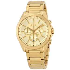 Armani Exchange Chronograph Gold Dial Men's Watch AX2602