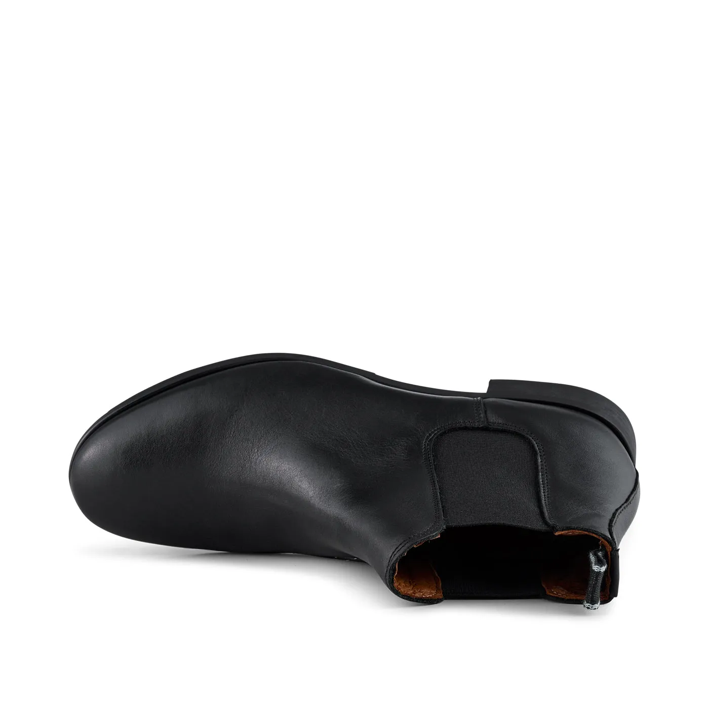 Arnie chelsea boot leather - BLACK