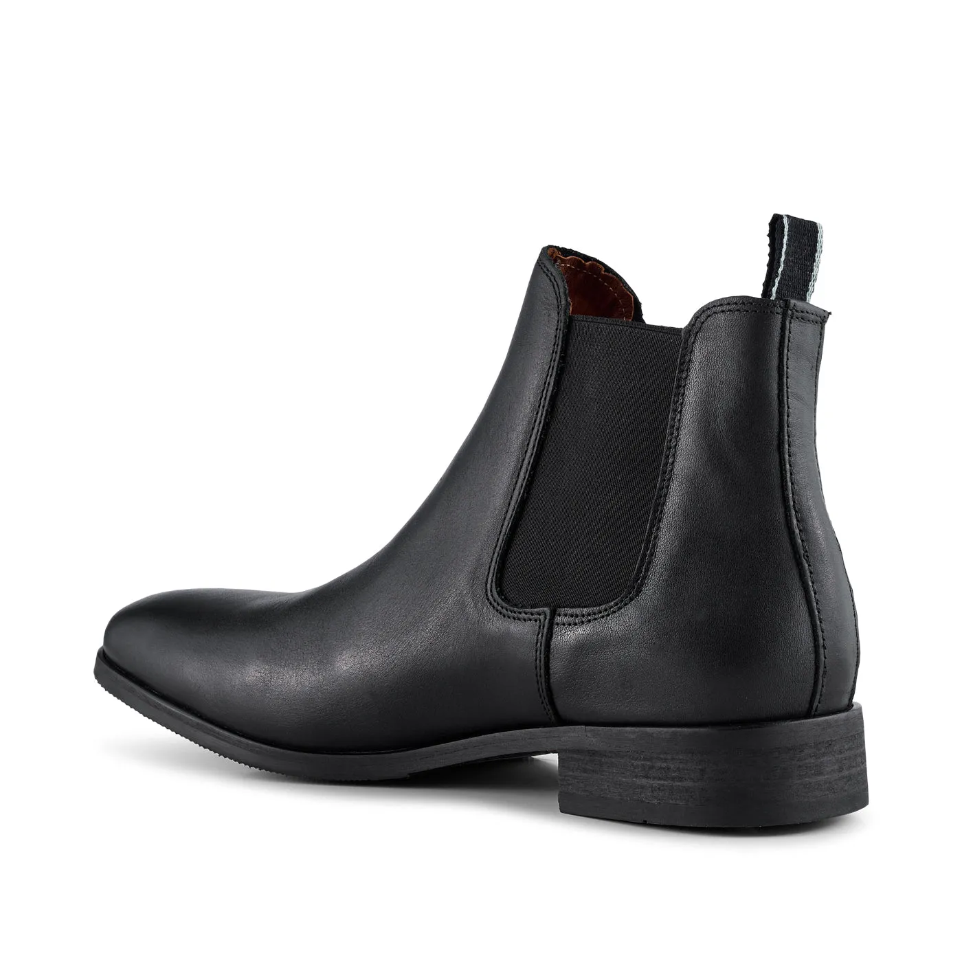 Arnie chelsea boot leather - BLACK