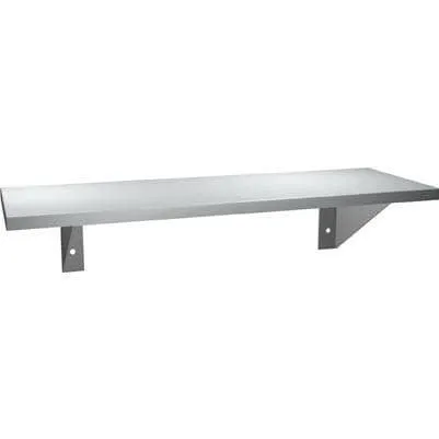 ASI 0692-636 Commercial Restroom Shelf, 6" D x 36" L, Stainless Steel w/Satin Finish