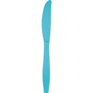 Bermuda Blue Plastic Knives