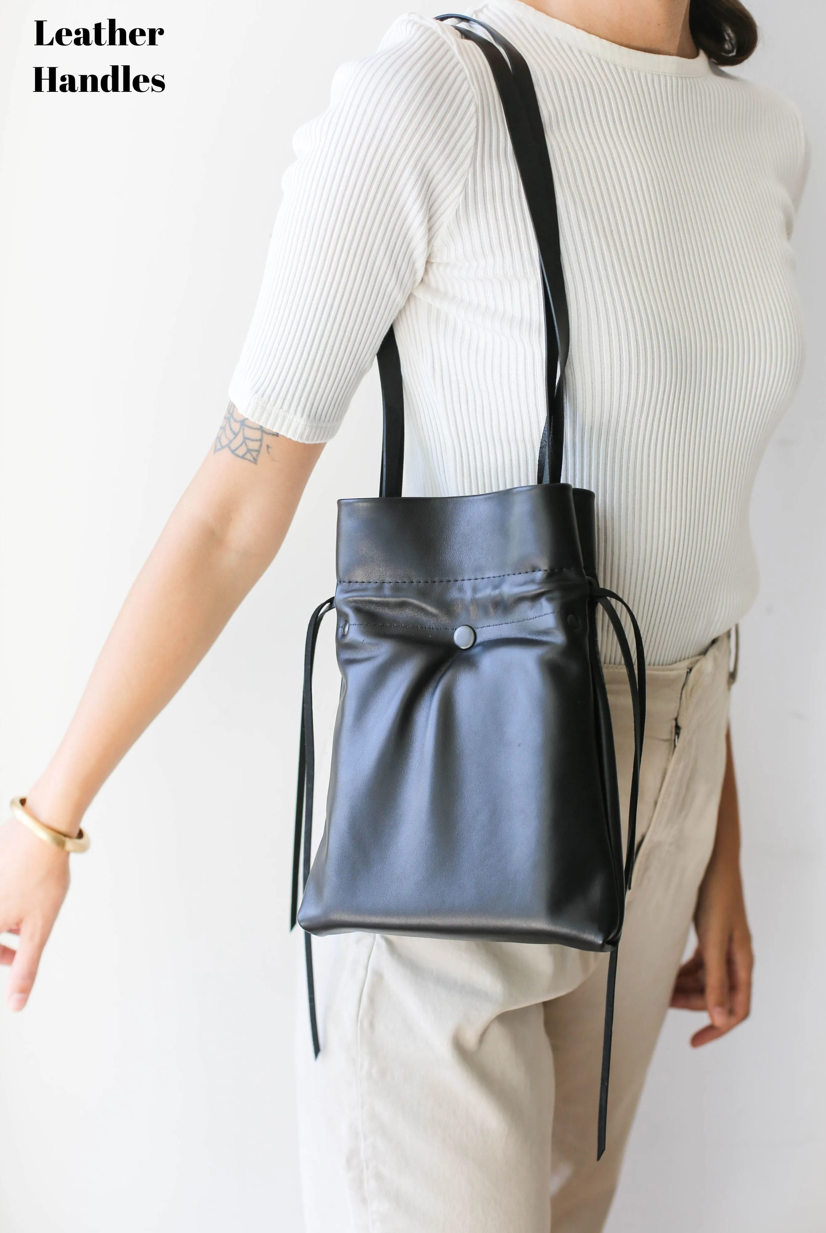 Black Soft Leather Bag