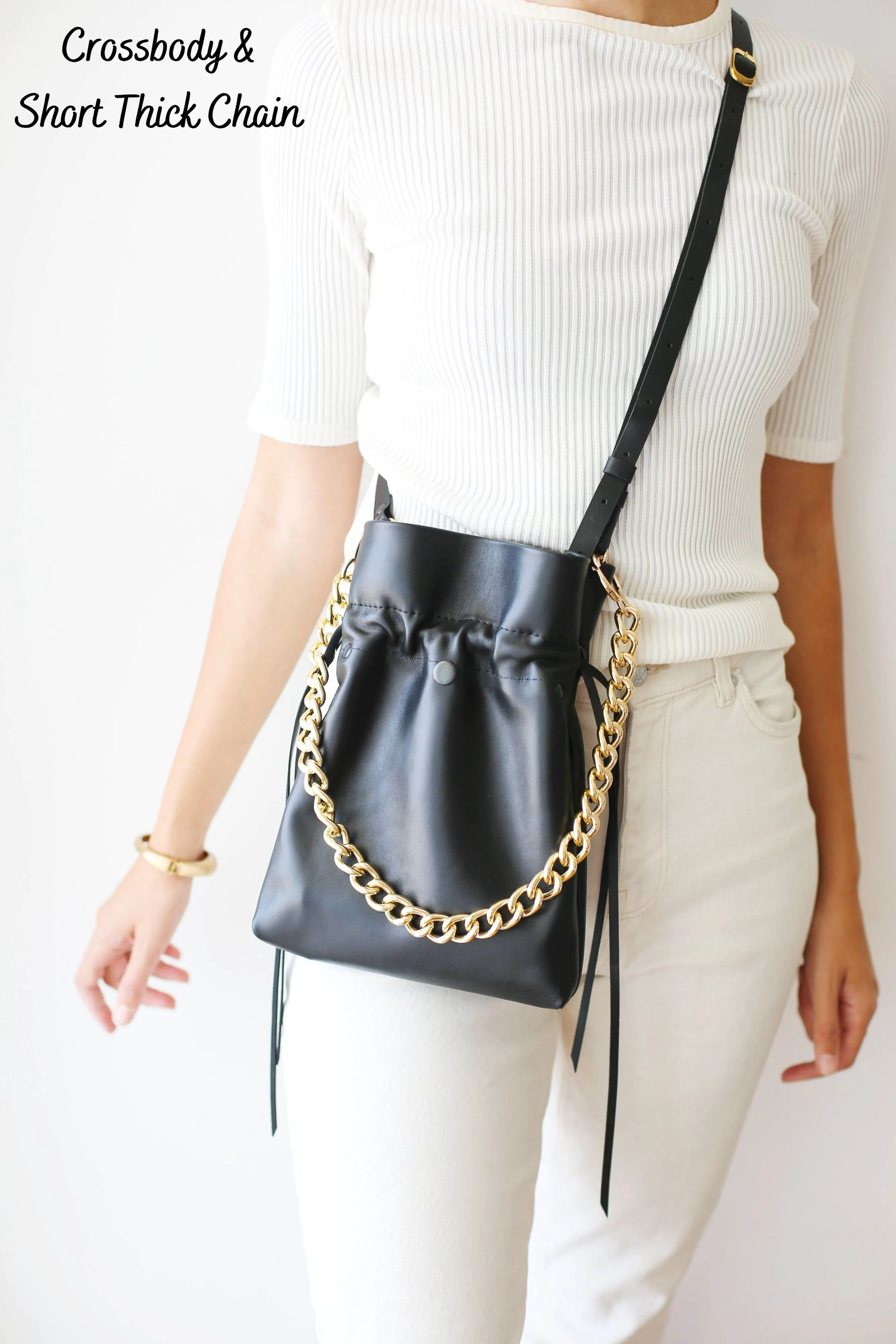 Black Soft Leather Bag