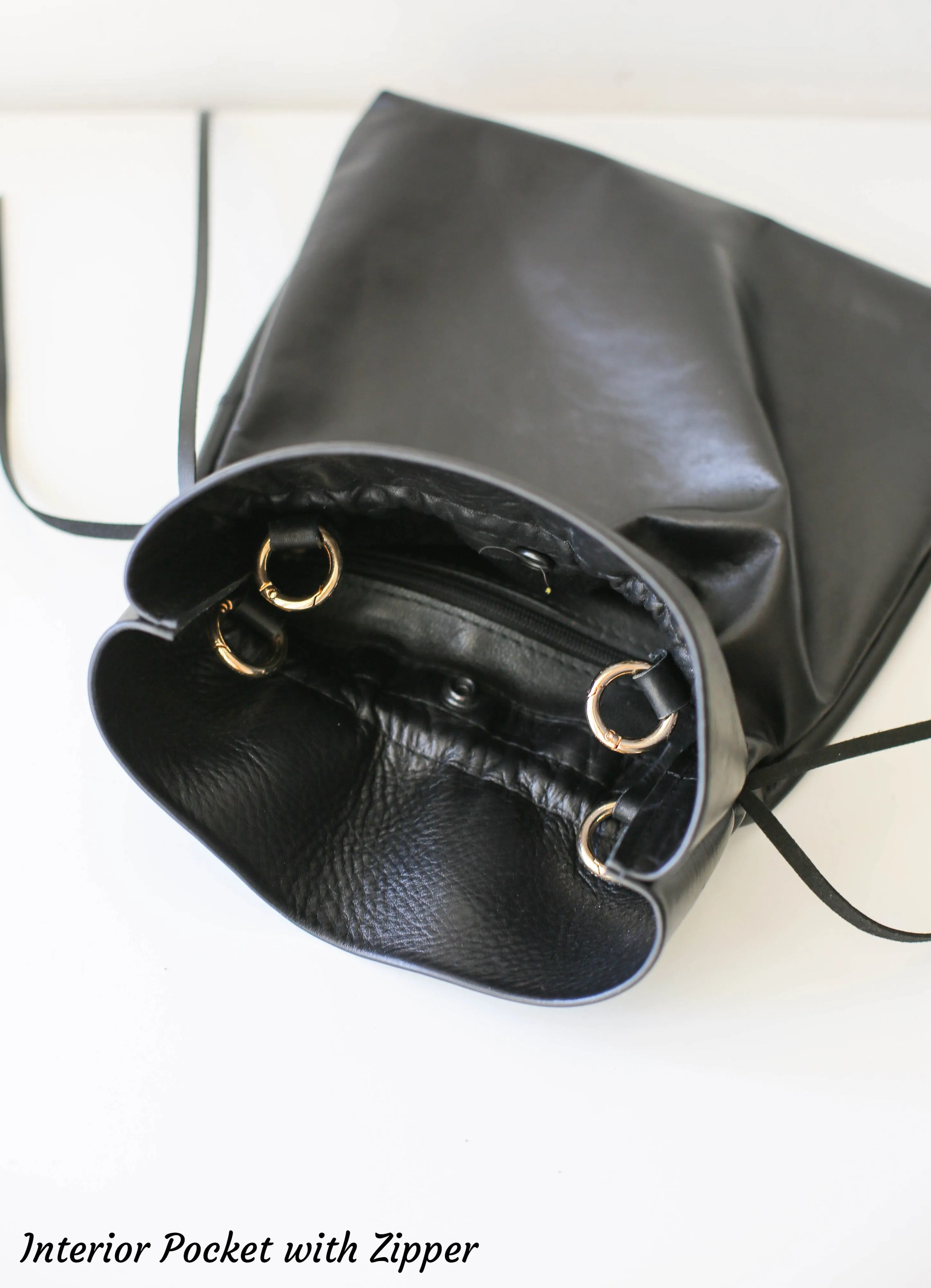 Black Soft Leather Bag