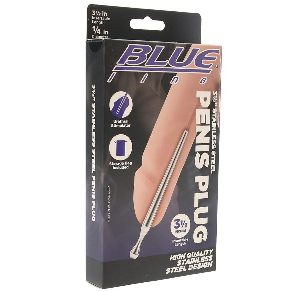 Premium 3.5 Inch Stainless Steel Penis Plug - Smooth, Safe, and Durable Male Pleasure Device