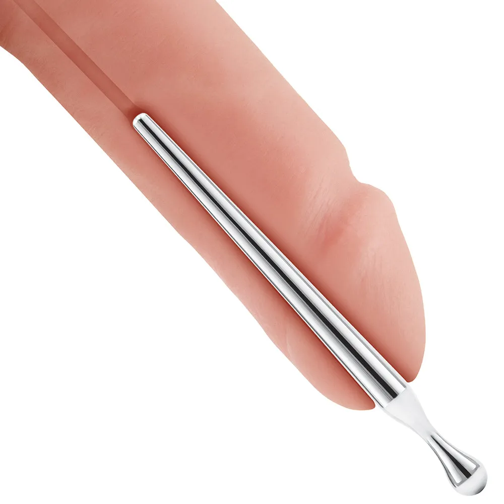 Premium 3.5 Inch Stainless Steel Penis Plug - Smooth, Safe, and Durable Male Pleasure Device