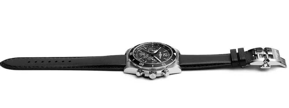 BR Watch BRV3-94 Chrono Black Steel