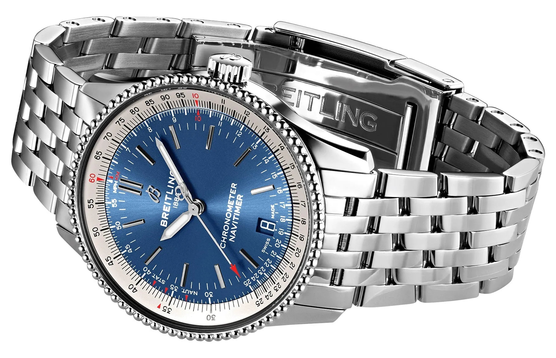 Breitling Navitimer Automatic Stainless Steel Blue Dial Date Mens Watch A17325211C1A1