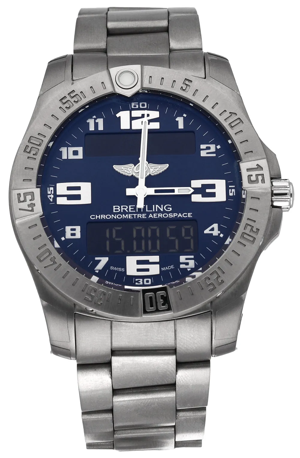 BRT Watch Aerospace Evo Mariner Blue Titanium ProFSsional III Pre-Owned