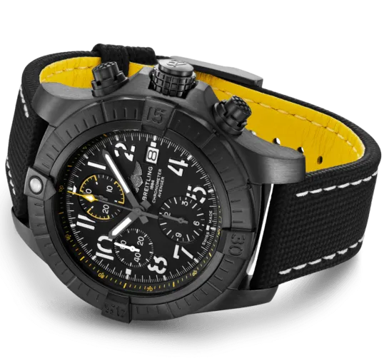 BRT Watch Avenger Chronograph 45 Night Mission Leather Tang Type