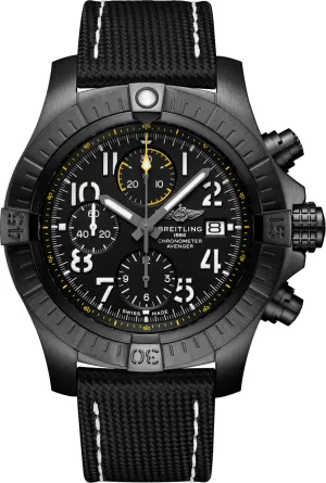 BRT Watch Avenger Chronograph 45 Night Mission Leather Tang Type