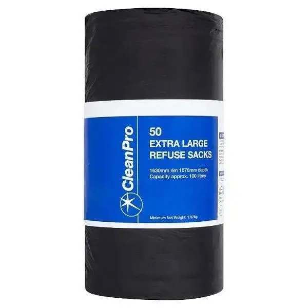 Clean Pro 50 Extra Large Refuse Sacks