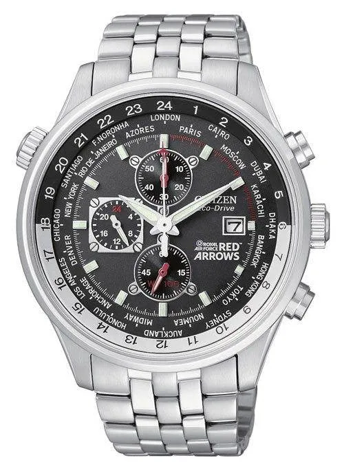 CTZ Watch Red Arrows Chronograph WORSld Time Eco Drive