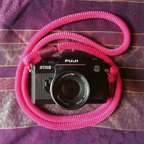 Dark Pink Acrylic Camera Strap