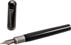 Delta Serena Black Fountain Pen - Medium Point