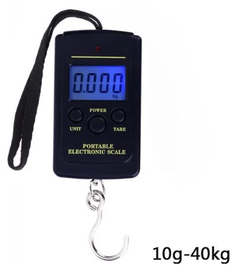 Digital spring scale (portable electronic scale 40KG) ميزان زنبركي