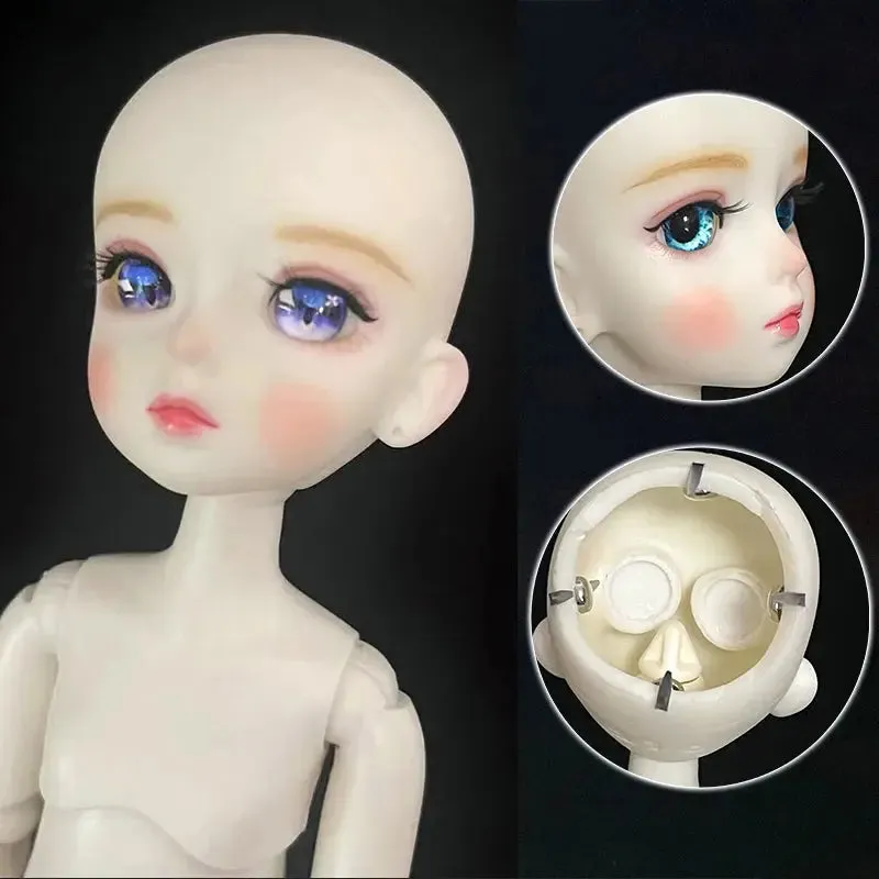 DIY 1/6 BJD Doll with 28CM Mechanical Joint Body | Customizable Makeup Doll for Kids