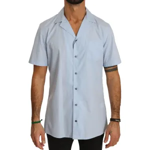 Dolce & Gabbana Elegant Blue Cotton Casual Shirt