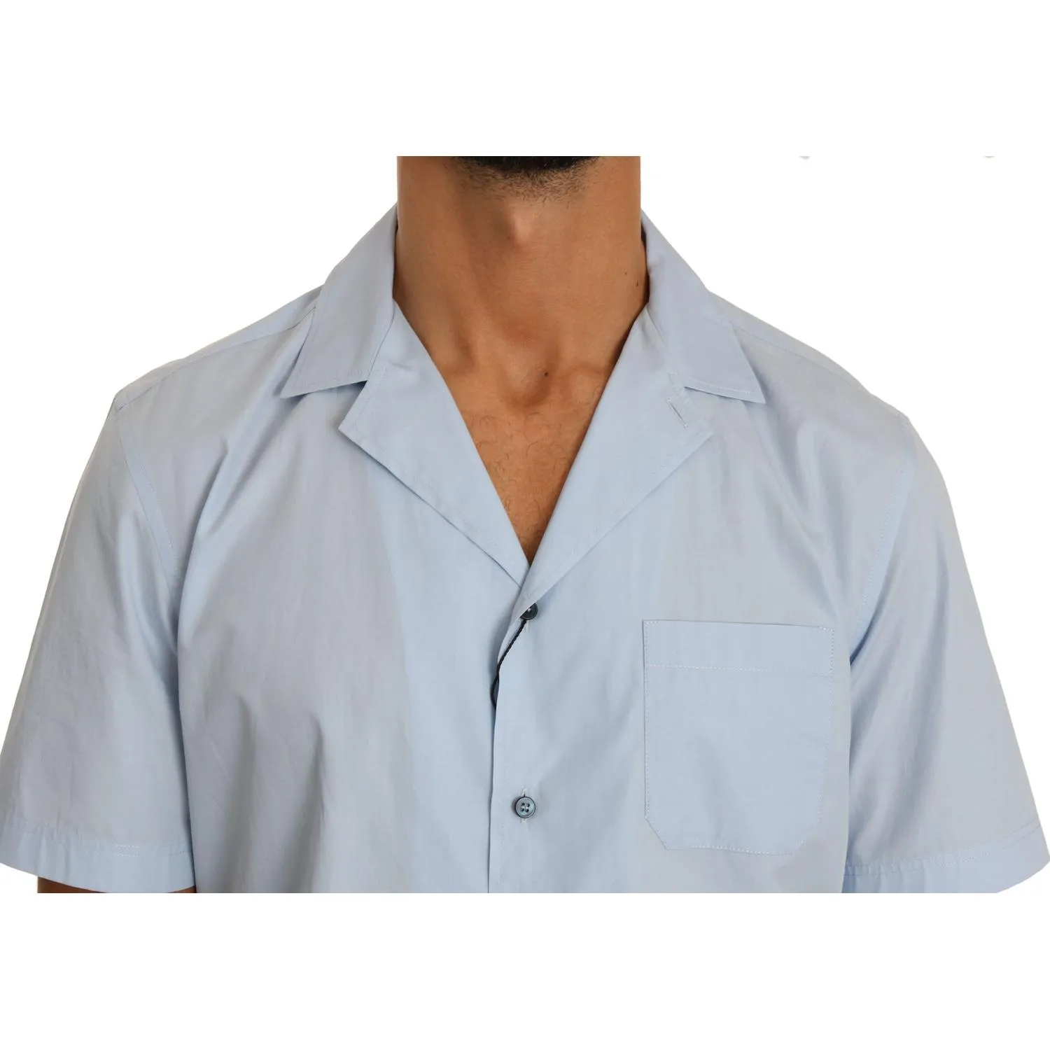 Dolce & Gabbana Elegant Blue Cotton Casual Shirt