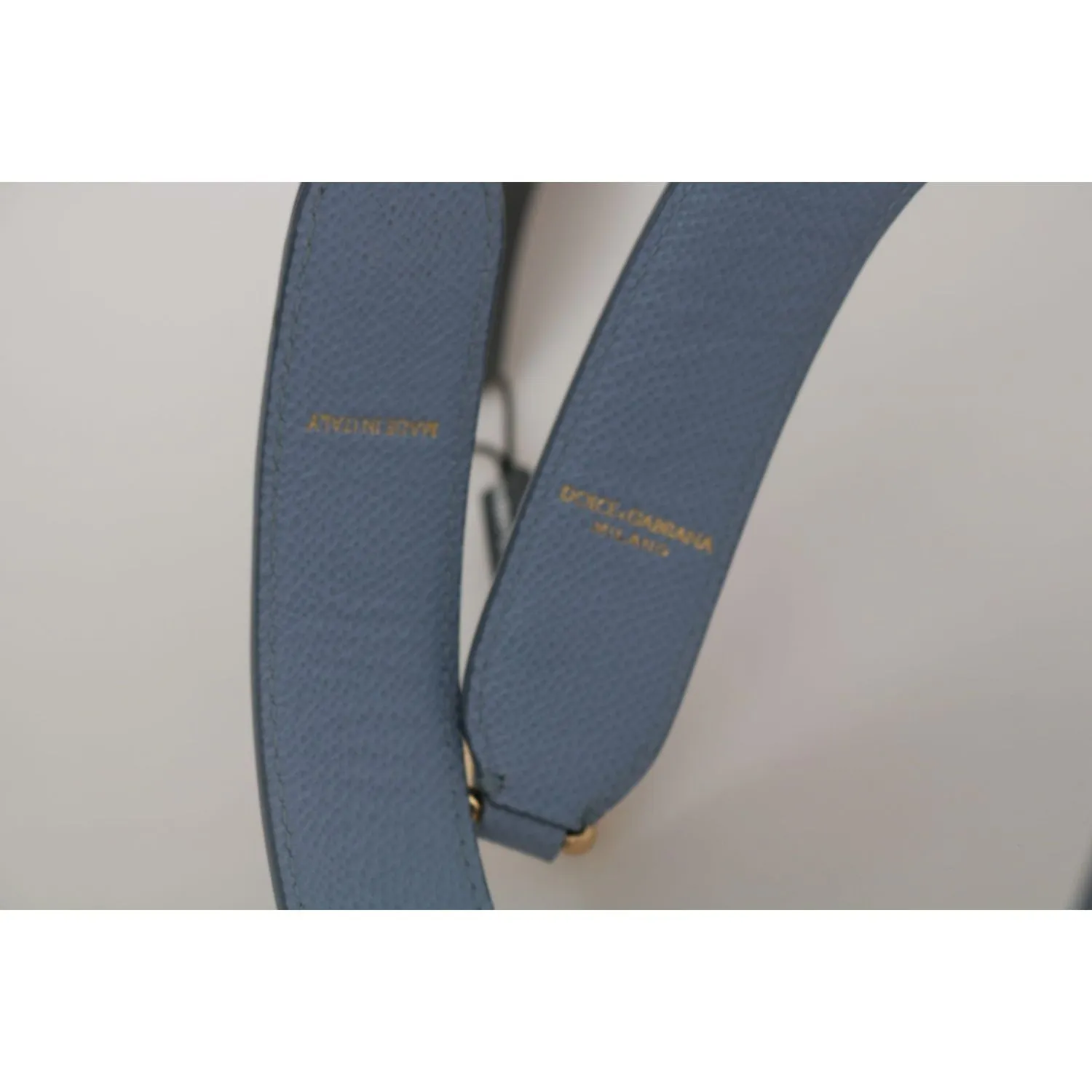 Dolce & Gabbana Elegant Blue Leather Shoulder Strap