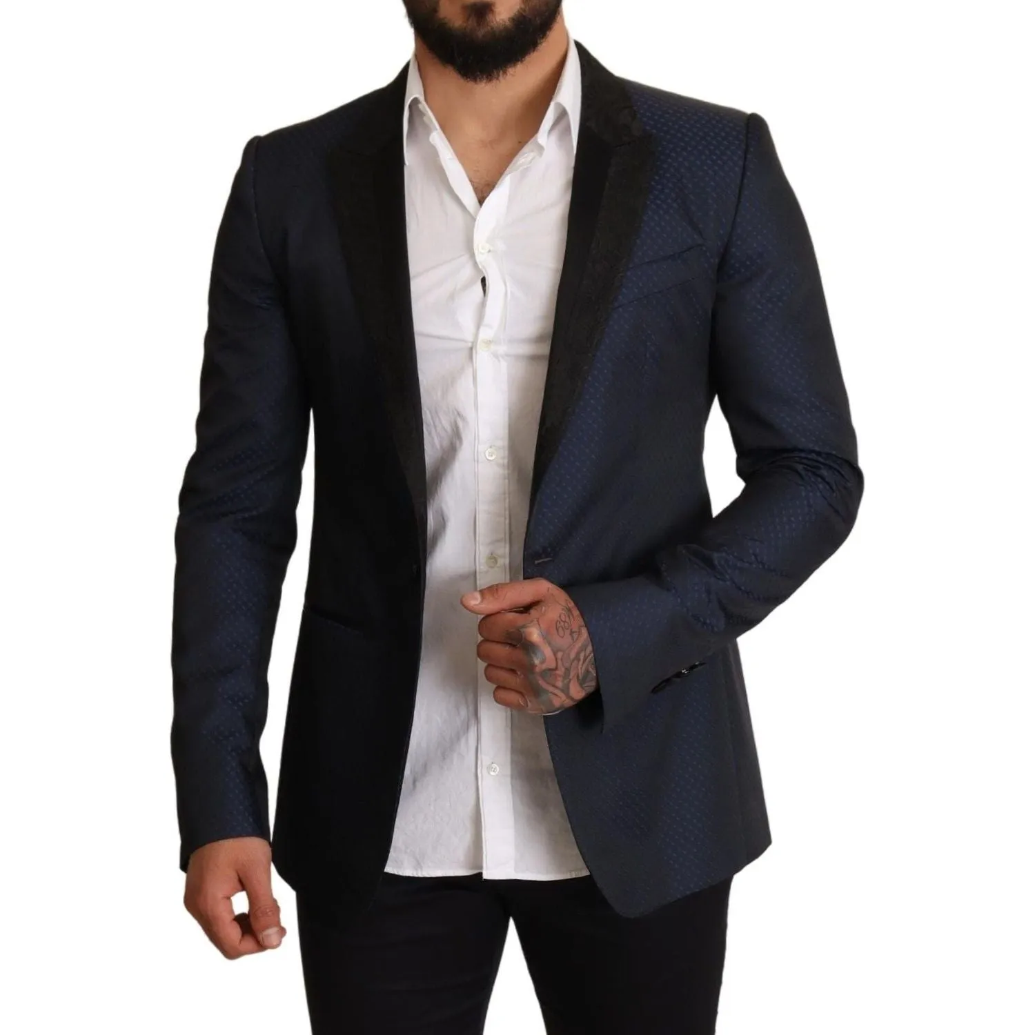 Dolce & Gabbana Elegant Blue Slim Fit Martini Blazer