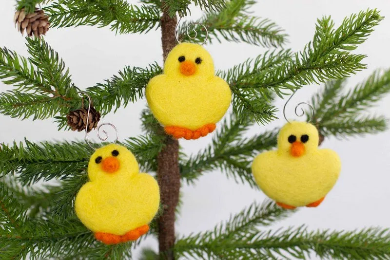 Easter Chick Ornaments