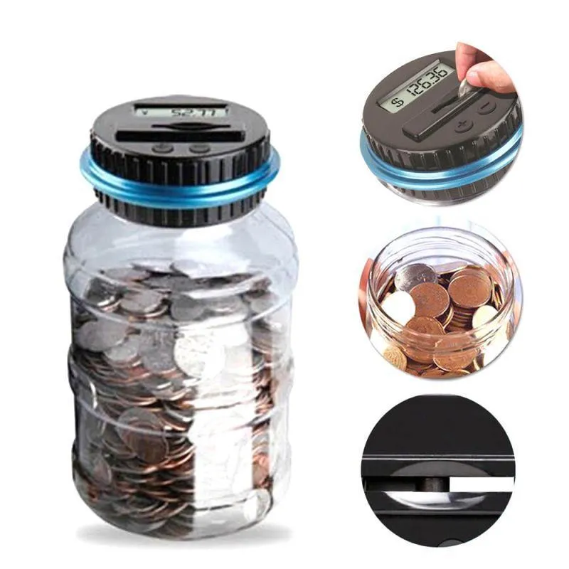 Electronic Digital Counting Coin Money Saving Box