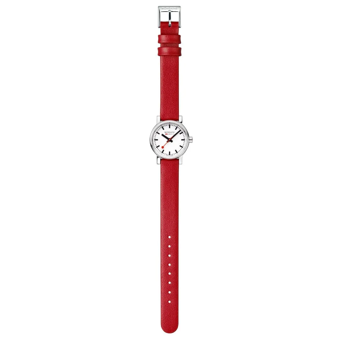 evo2, Red vegan grape leather, 26 mm