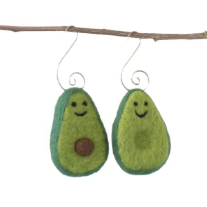 Felt Avocado Ornaments- SET OF 2