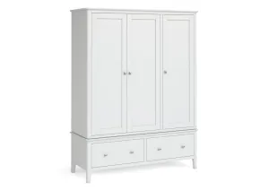 Hampstead White Triple Wardrobe