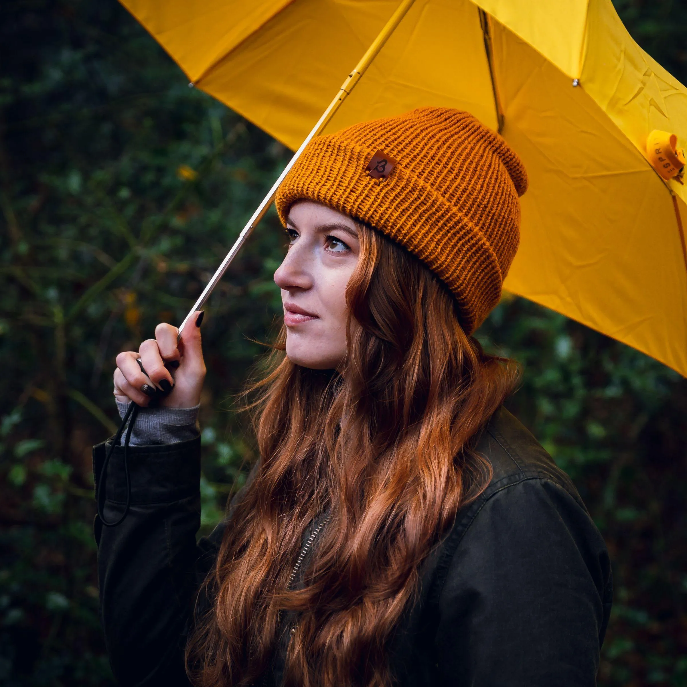 Hazel Brown Slack Fit Wooly Hat