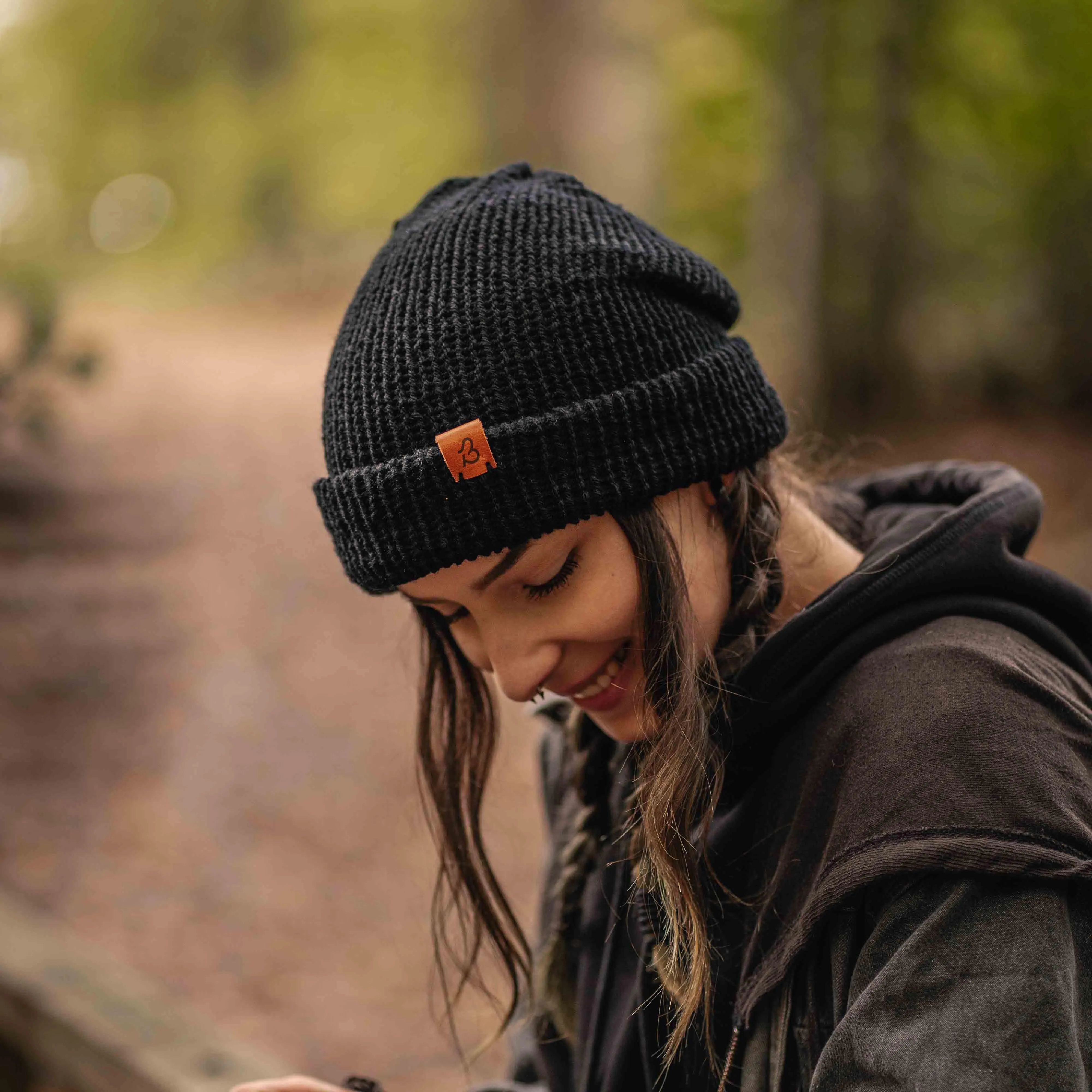 Hazel Brown Slack Fit Wooly Hat