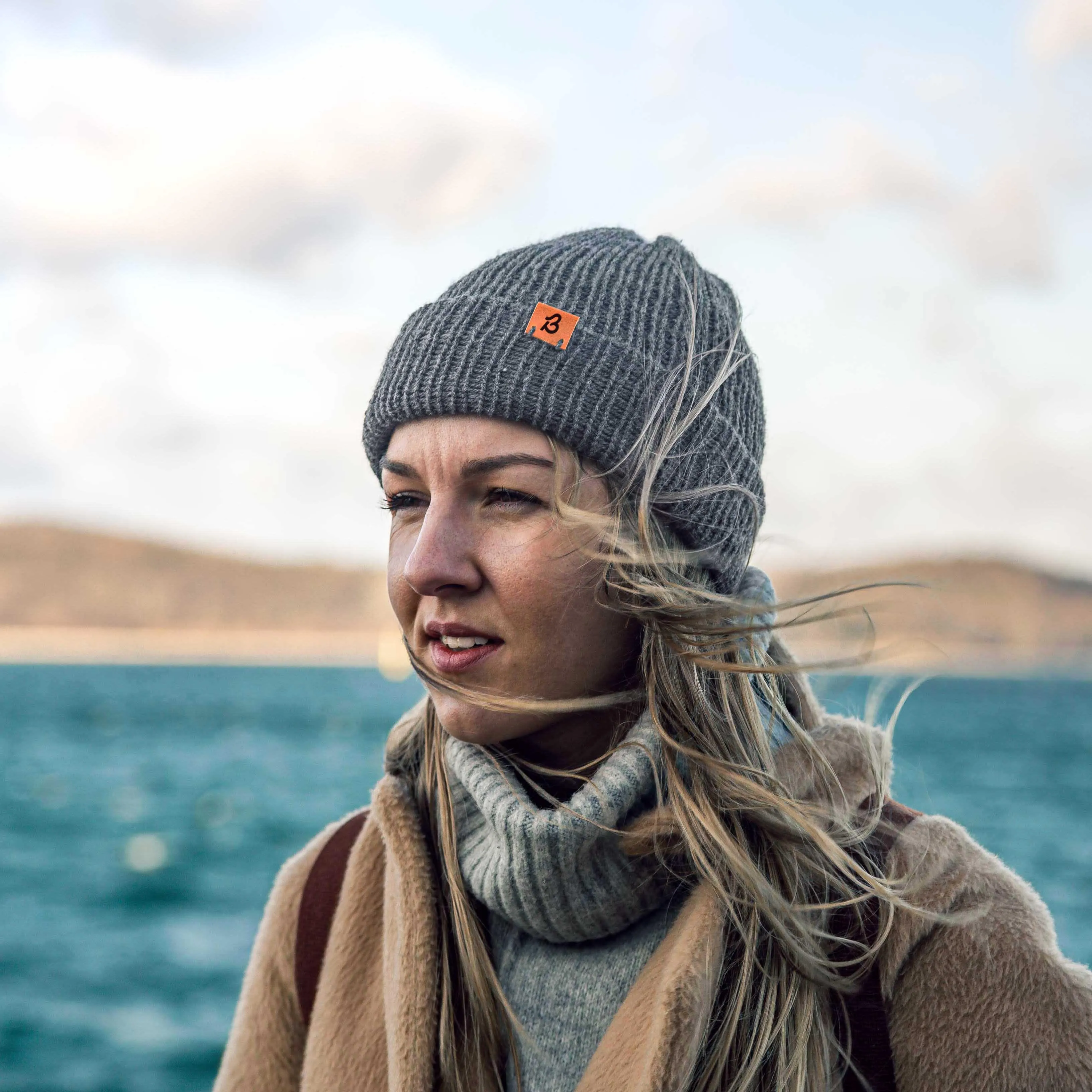 Hazel Brown Slack Fit Wooly Hat