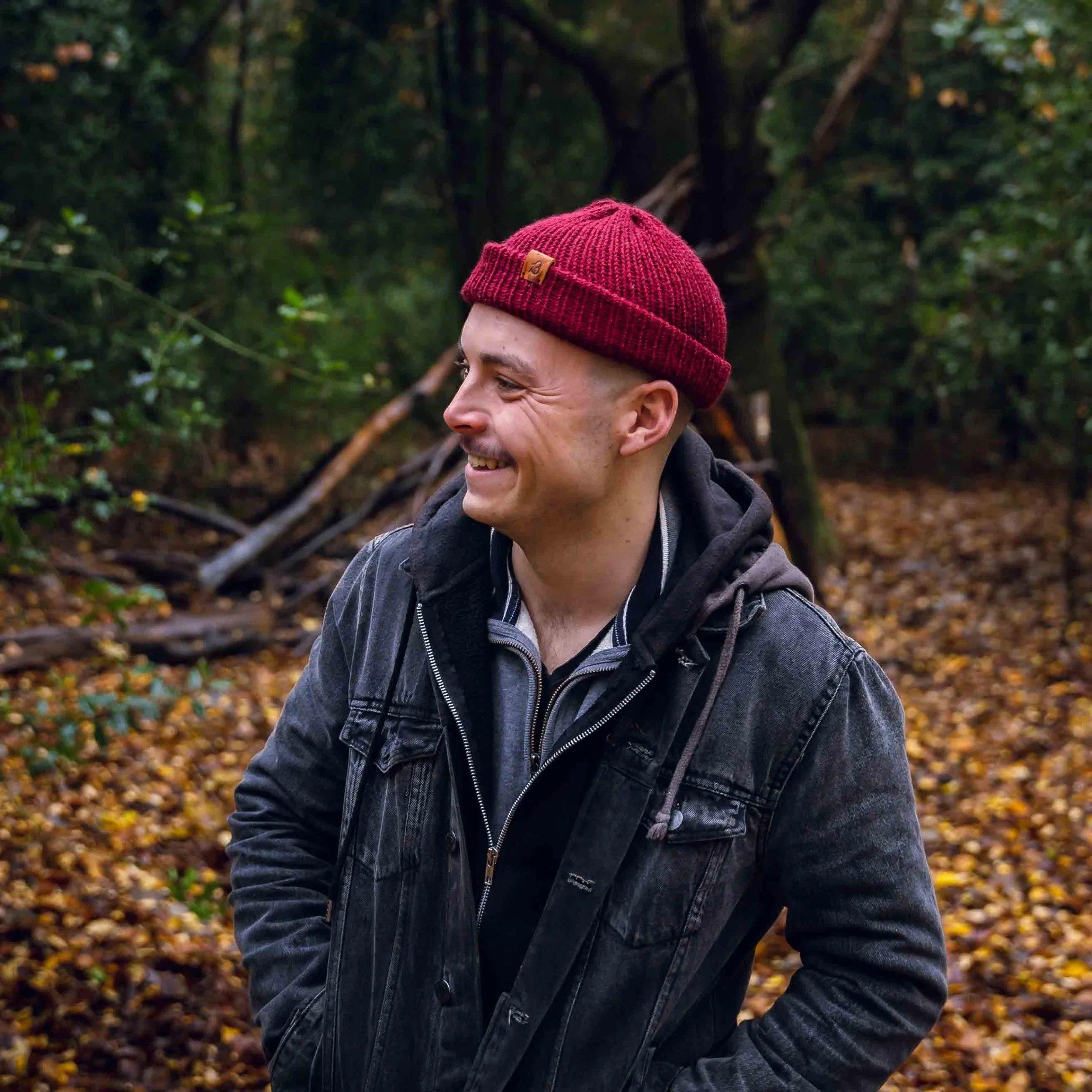 Hazel Brown Slack Fit Wooly Hat