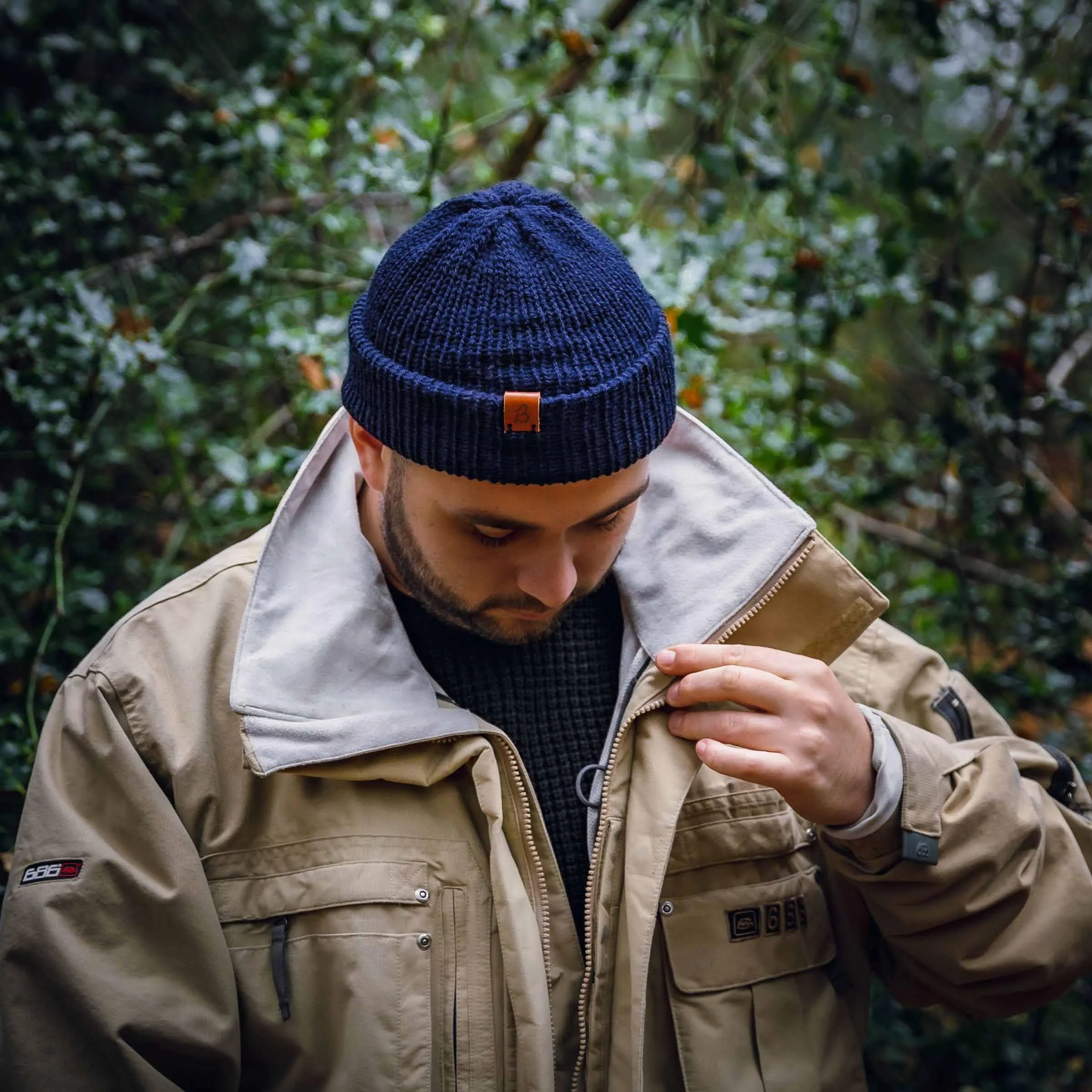 Hazel Brown Slack Fit Wooly Hat