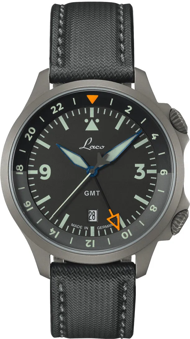 LAC Watch Pilot Frankfurt GMT Schwarz