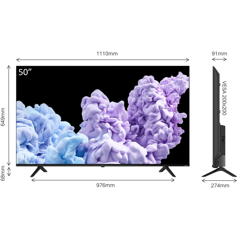 Metz 50MRD6000 50 Inch DLED 4K UHD HDR Smart TV 2024