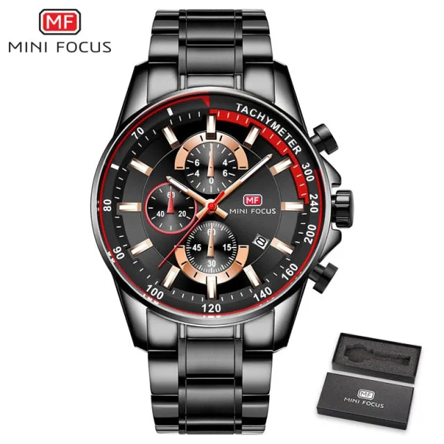 Mini Focus Chronograph Men's Fashionable Quartz Watch (Top Brand, Luxury Watches)