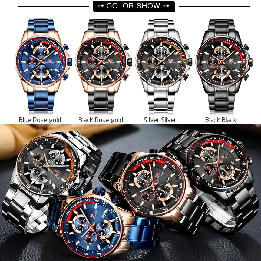 Mini Focus Chronograph Men's Fashionable Quartz Watch (Top Brand, Luxury Watches)