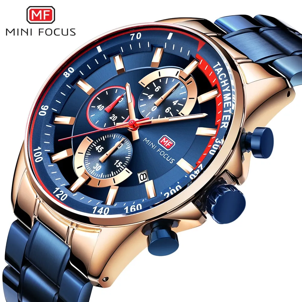 Mini Focus Chronograph Men's Fashionable Quartz Watch (Top Brand, Luxury Watches)