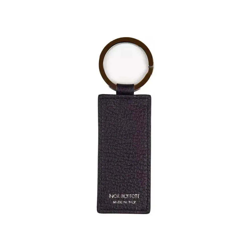 Neil Barrett Blue Leather Men Keychain