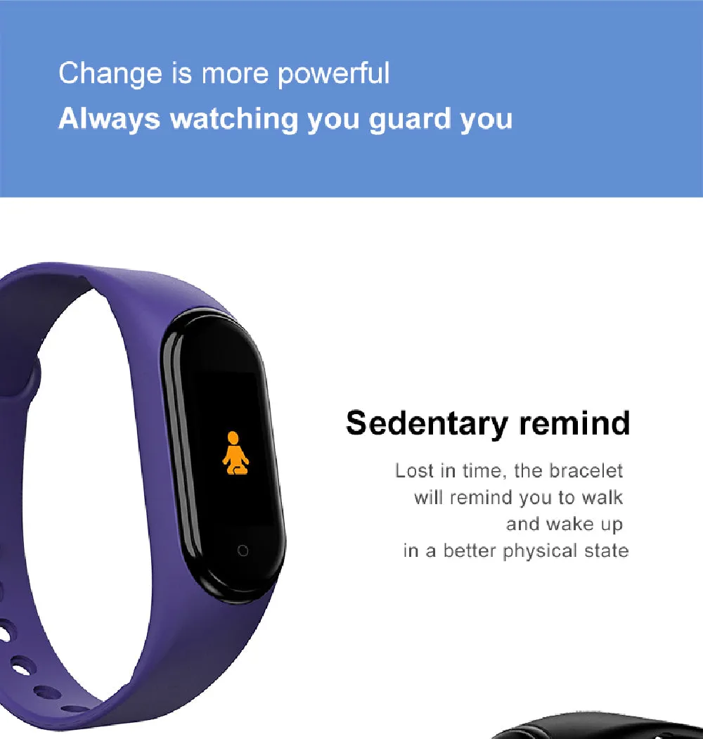 New M5 Smart Fitness Watch for Men & Women with Play Music Function