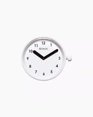 O clock dial numbers white