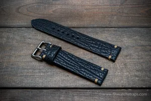 Shark leather watch strap