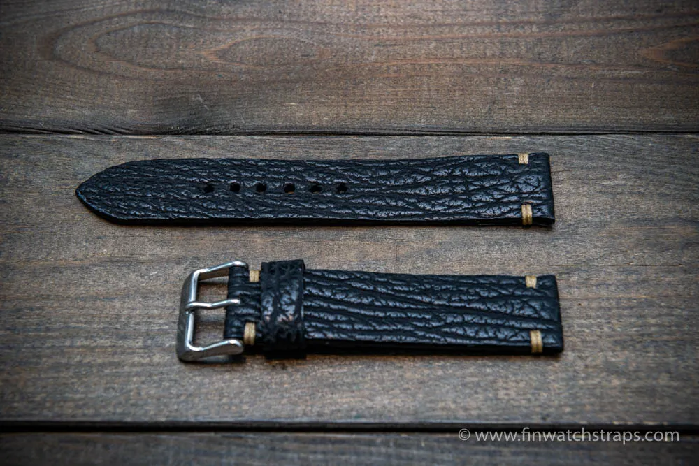 Shark leather watch strap