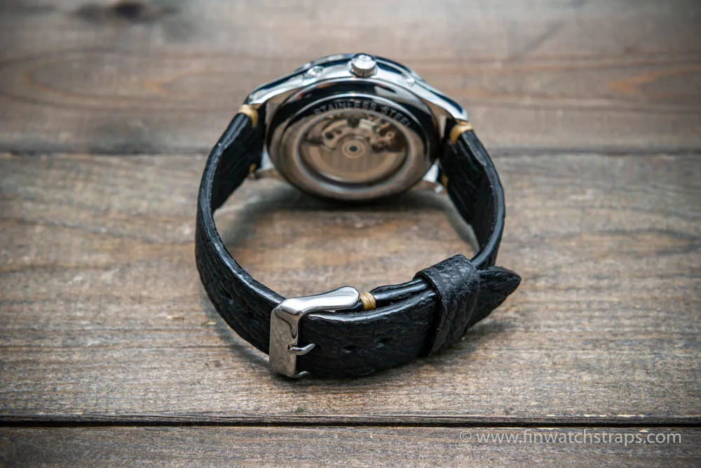 Shark leather watch strap